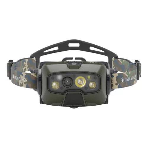 LEDLENSER HF8R Core RGB 1600lm/210m, Li-ion, tölthető fejlámpa, terepmintás