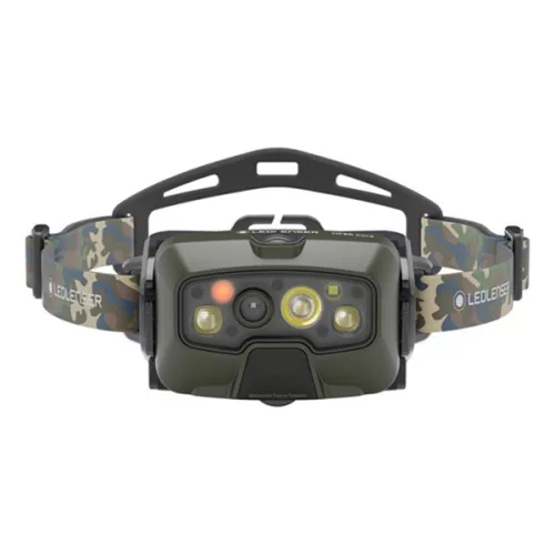 LEDLENSER HF8R Core RGB 1600lm/210m, Li-ion, tölthető fejlámpa, terepmintás