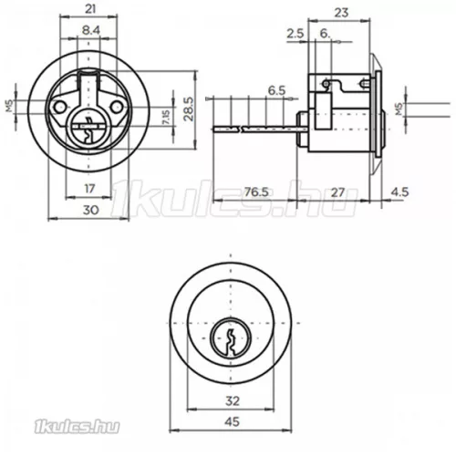 Titan K5 VDC felsőzár betét