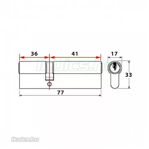 Titan K66 zárbetét 36x41 fogaskerekes ASC