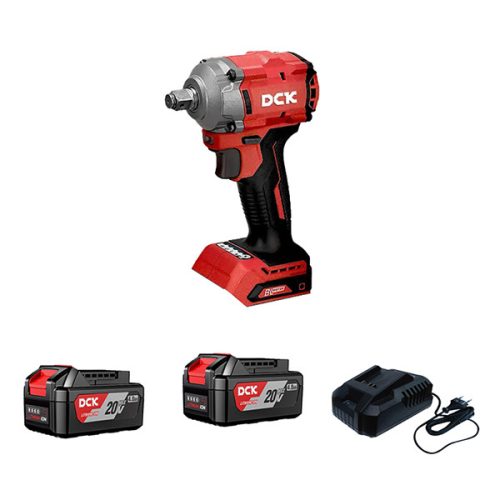 DCK KDPB358FK Akkus ütvecsavarozó 1/2 col 358 Nm 20 V (2 x 5,0 Ah akku + töltő)