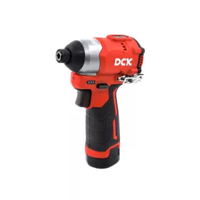   DCK KDPL048EK Akkus ütvecsavarozó 1,4 col 140 Nm szénkefe nélküli motorral 12 V (2 x 2.0 Ah akku + töltő)