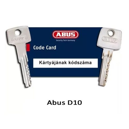 Gyártott kulcs (kód alapján) Abus D10