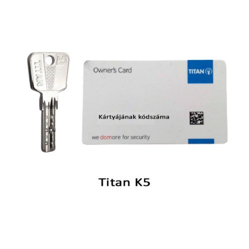 Gyártott kulcs (kód alapján) Titan K5