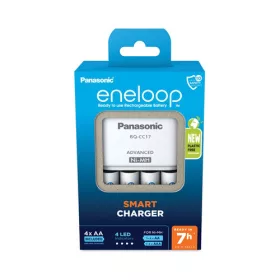   Eneloop KKJ17MCD40E Akkumulátor töltő 4 db 2000mAh AA akkumulátorral