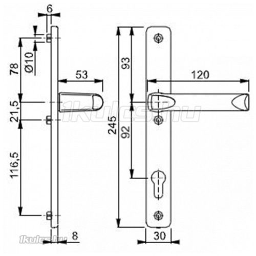 Hoppe London Kilincses F1 (2205528)