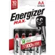 Energizer LR6MAX-CHP4 MAX 1,5V AA/ceruza alkáli elem 4 db/csomag