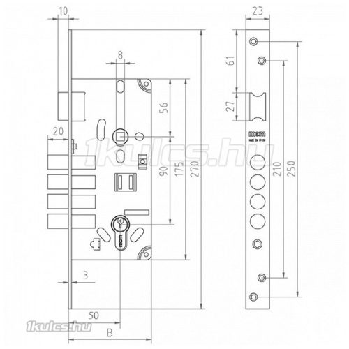 mcm 601m csapdás 4 rudas bevésőzár