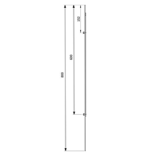Euro-Elzett MultiModul Alsó Elem 2 gomba 16/800mm (A2M16/800)(EE-MM200)