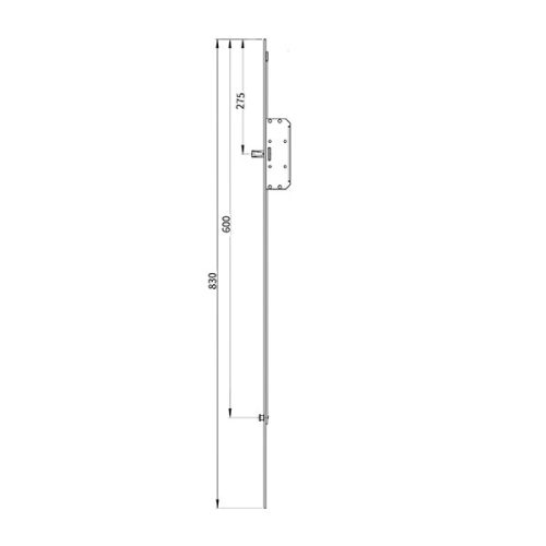 Euro-Elzett MultiModul Generikus Alsó elem 1 gomba + 1 csap 16/830mm (A1M1P16/830MX)(EE-MM502)