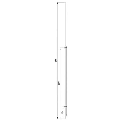 Euro-Elzett MultiModul Felső Elem 2 gomba 16/950mm (F2M16/950)(EE-MM202)