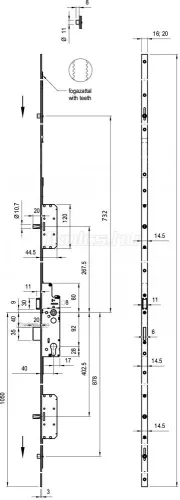 Euro Elzett Multisoft 40/92/16 2 csap+2 görgő