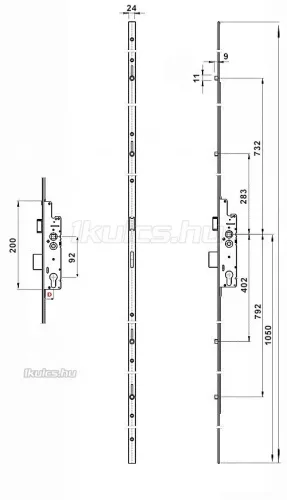 Euro Elzett Multisoft 45/92/24 4 görgő