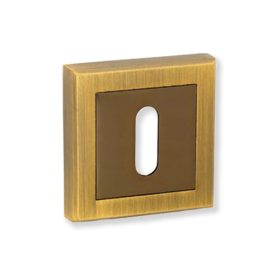 Bussare Comfort négyzet rozetta Brushed Cafe Kulcsos