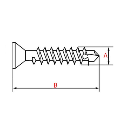 Önfúró lemezcsavar DIN 7504/O sülly.fejű kereszthornyos horg. 4,8x32 (500 db)
