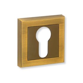 Bussare Comfort négyzet rozetta Brushed Cafe Cilinderes