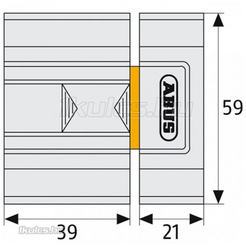 Abus tolózár SR30 Barna