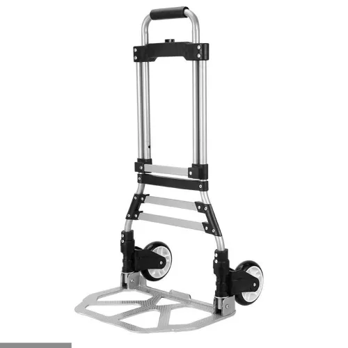 Alumínium összecsukható szállítókocsi, molnárkocsi szürke-fekete MY008