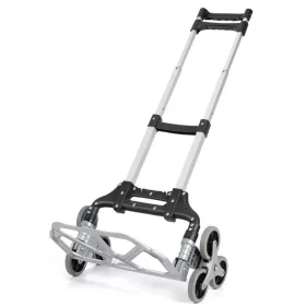   Alumínium összecsukható szállítókocsi, molnárkocsi lépcső mászó funkcióval, szürke-fekete