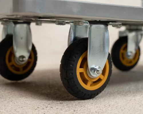 Acél raktárkocsi, kézikocsi 58x40cm, 75kg teherbírás