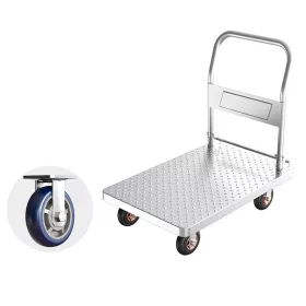 Acél raktárkocsi, kézikocsi 73x48cm, 240kg teherbírás