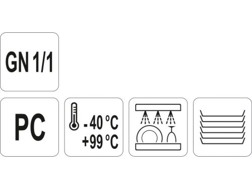 YATO YG-00434 GASTRO Műanyag betét fedő GN 1/1