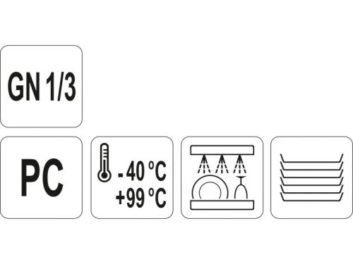 YATO YG-00436 GASTRO Műanyag betét fedő GN 1/3