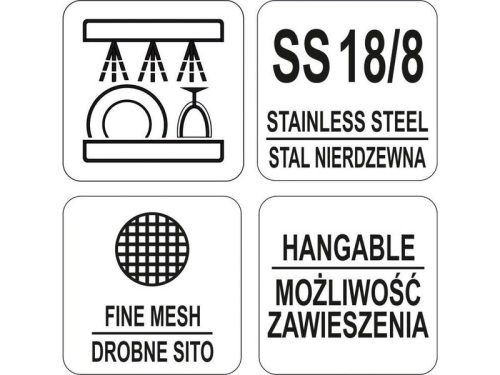 YATO YG-00603 GASTRO Szűrőkanál 200 mm inox