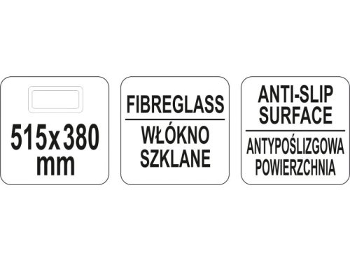 YATO YG-02076 GASTRO Csúszásgátlós tálca 515 x 380 mm
