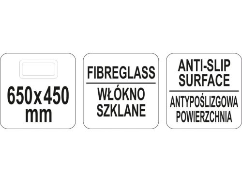 YATO YG-02078 GASTRO Csúszásgátlós tálca 650 x 450 mm
