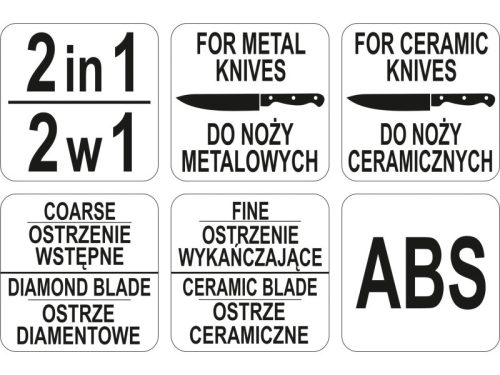 YATO YG-02353 GASTRO Késélező 2 az 1-ben