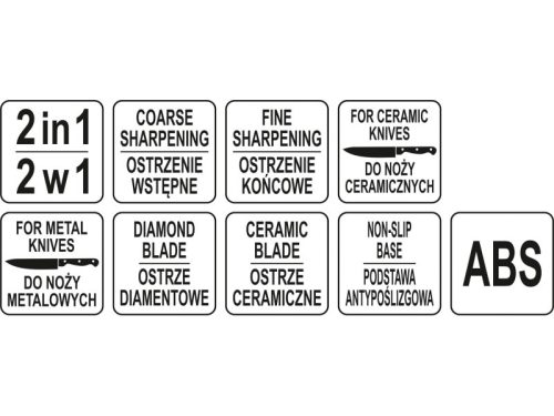 YATO YG-02356 GASTRO Késélező 2 az 1-ben