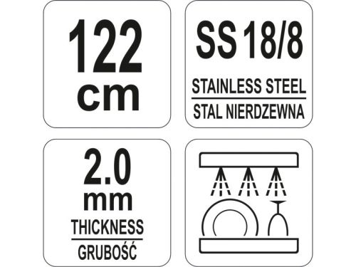 YATO YG-02520 GASTRO Inox lapát 1220 mm