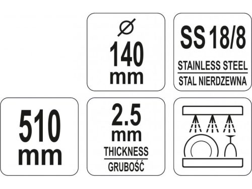 YATO YG-02595 GASTRO Csepegtető kanál 140 x 510 mm