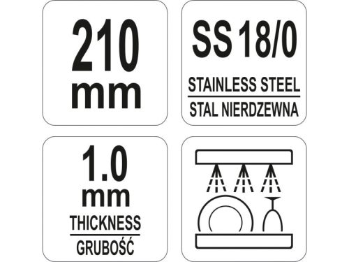 YATO YG-02731 GASTRO Inox szervírozófogó 220 mm
