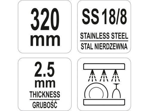 YATO YG-02771 GASTRO Inox steak kés 320 mm