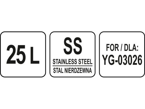 YATO YG-03126 GASTRO Keverőtál 25 liter az YG-03026-hoz