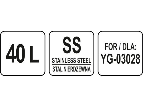 YATO YG-03128 GASTRO Keverőtál 40 liter az YG-03028-hoz
