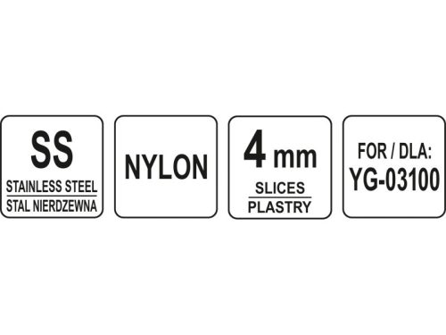 YATO YG-03141 GASTRO Szeletelőtárcsa 4 mm