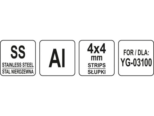 YATO YG-03143 GASTRO Csíkvágótárcsa 4 x 4 mm
