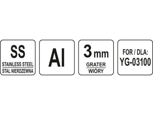 YATO YG-03145 GASTRO Reszelőtárcsa 3 mm