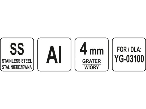 YATO YG-03146 GASTRO Reszelőtárcsa 4 mm