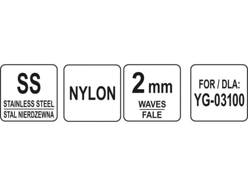 YATO YG-03152 GASTRO Szeletelőtárcsa 2 mm hullámos