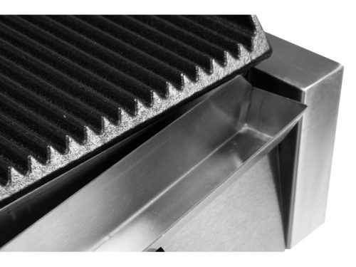 YATO YG-04557 GASTRO Kontaktgrill 440 mm 2200 W bordázott sütőlap
