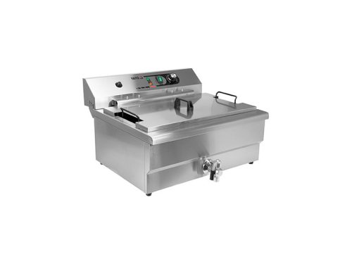 YATO YG-04641 GASTRO Asztali olajsütő 26,5 liter 6000 W leeresztőcsappal