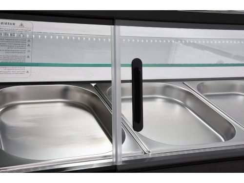 YATO YG-05007 Hűtött vitrin fekete 5x1/2 GN 1750x390x370mm