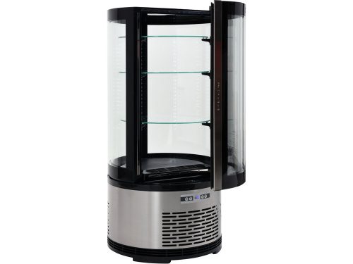 YATO YG-05094 Hűtött vitrin fekete-ezüst 100L 480x480x1030mm