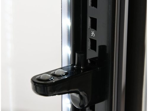 YATO YG-05094 Hűtött vitrin fekete-ezüst 100L 480x480x1030mm