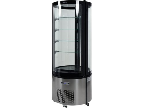 YATO YG-05098 Hűtött vitrin fekete-ezüst 400L 680x680x1750mm
