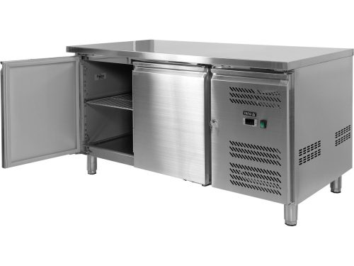 YATO YG-05254 Kétajtós rozsdamentes hűtőasztal 390L 1510x800x845mm